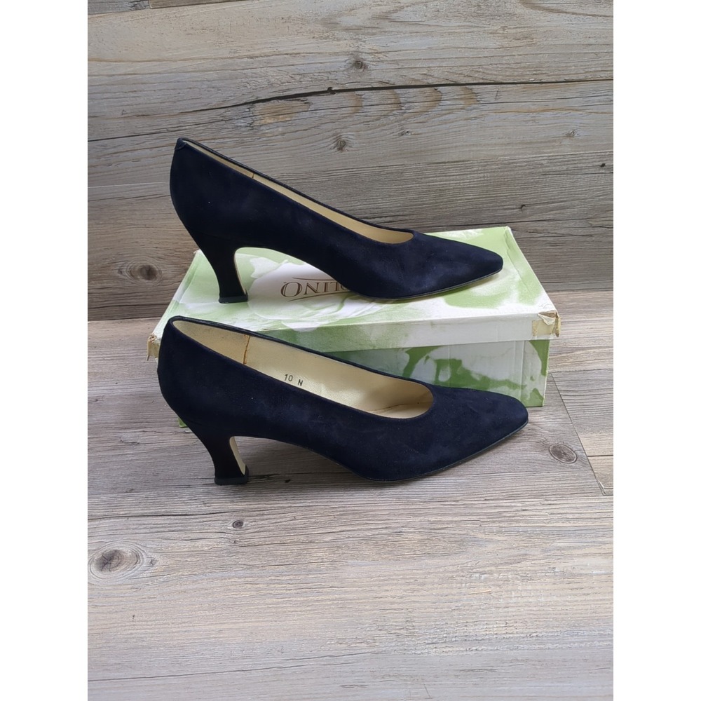 Bandolino Heels‎ Amica Navy Suede Sz 10 N - Picture 8 of 10